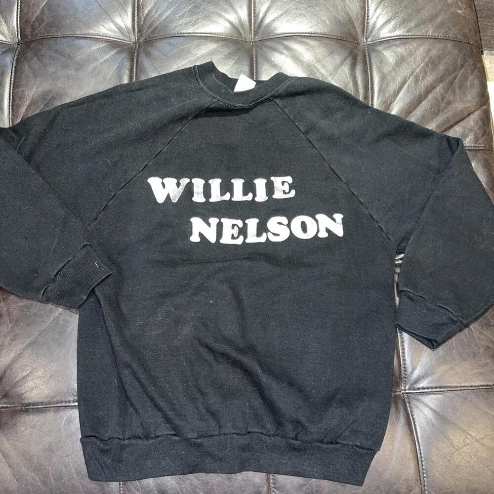 Vintage 80s Willie Nelson Country Music Crewneck Sweatshirt